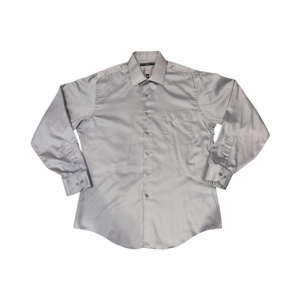 Geoffrey Beene Men's Silver Dress Shirt